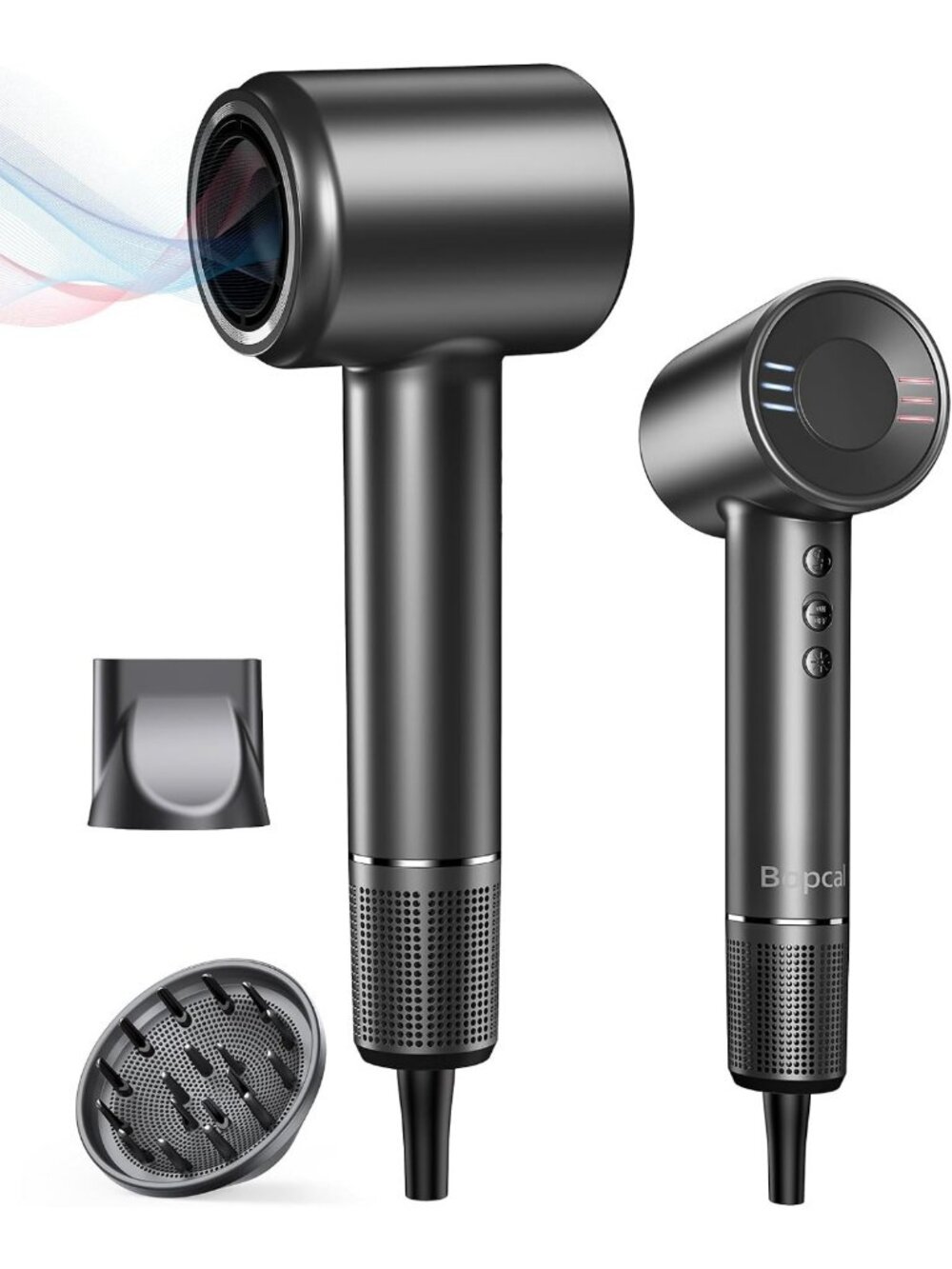Fast Drying Ionic Hair Dryer, 160,000 RPM with Diffuser for Smooth, Shiny Hair
